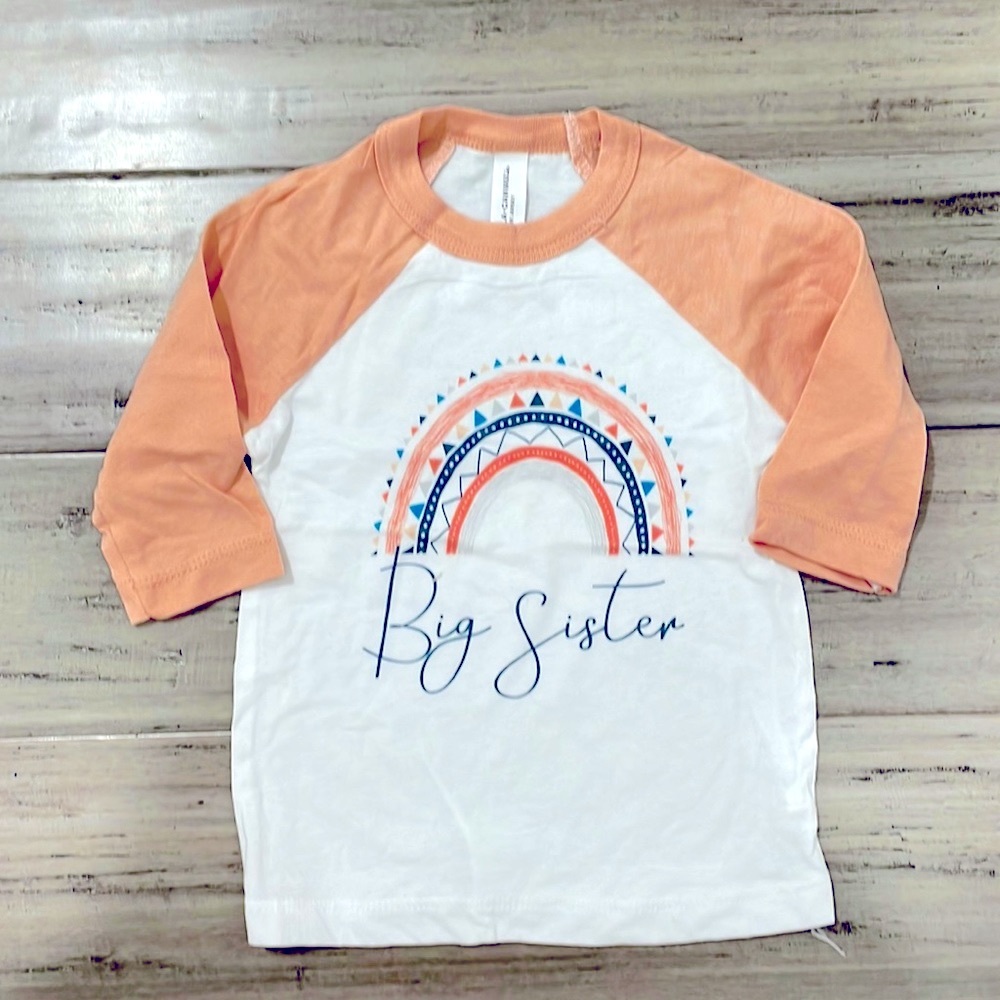 BIG SISTER announcement shirt 2T